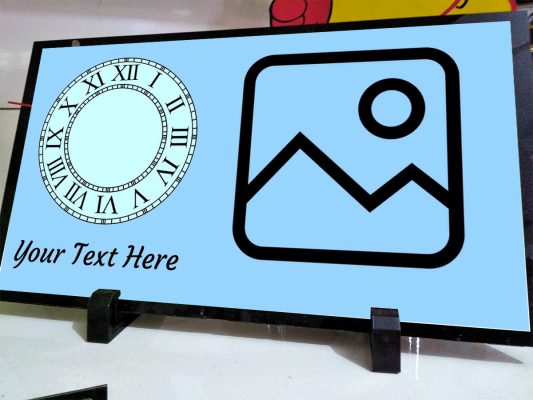 Acrylic Table Clock (Full Customize) – Print Various