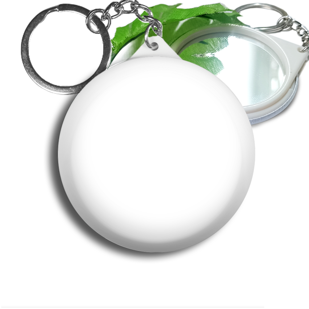 Button Keychain Mirror