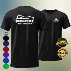 CAR SERVICE (YOUR NAME) T-shirt Men Women Short Long Sleeve