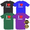 I LOVE SABAH T-shirt Men Women Short Long Sleeves