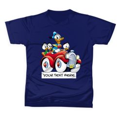 DONALD DUCK & TRIO Kids T-shirt Custom Name / Text - Casual Gift Present Birthday