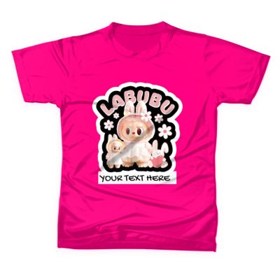 LABUBU Kids T-shirt Custom Name/Teks - Casual Gift Present Birthday