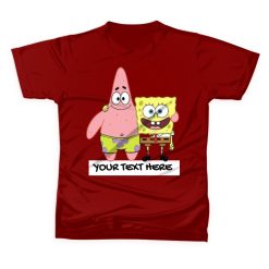 SPANGEBOB AND PATRICK Kids T-shirts Customize Name&Text For Casual Gift Present Birthday