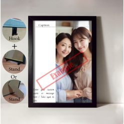 A4 (1 Picture) Personalized Photo Frame – Custom Picture and Text Present Gift Mother Ibu Parent