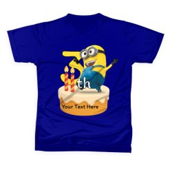 T-Shirt Birthday Kids Kanak-Kanak 3 Tahun – Custom Nama Teks