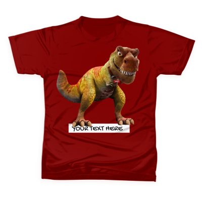 DINOUSOR Kids T-shirt Customize Name & Text For Casual Gift Present Birthday