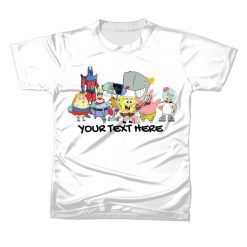 GENG SPANGEBOB Kids T-shirt For Casual Gift Present Birthday