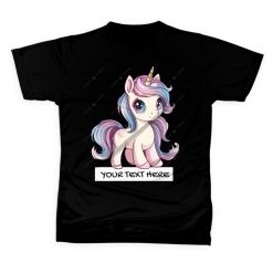 UNICORN Kids T-Shirt Custom Name / Text - Casual Gift Present Birthday