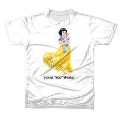 SNOWHITE Kids T-shirt Customize Name & Text For Casual Gift Present Birthday