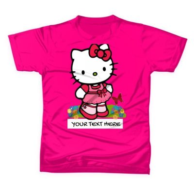 HELLO KITTY Kids T-Shirt Customize Text / Name