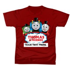 THOMAS AND FRIENDS Kids T-shirt Customize Name & text For Casual Gift Present Birthday