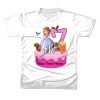 T-Shirt Birthday Kids Kanak-Kanak 7 Tahun – Custom Nama Teks