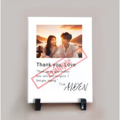 Couple Gift Customized Personal Pictures Ceramic Tiles 15x20cm