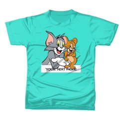 TOM&JERRY Kids T-shirt Custom Name/Text - Casual Gift Present Birthday