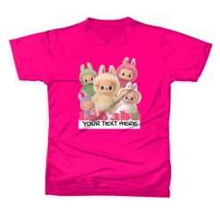 LABUBU Kids T-shirt Custom Name/Teks - Casual Gift Present Birthday