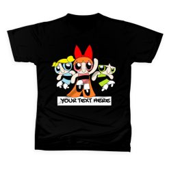 THE POWERPUFF GIRLS Kids T-shirts Customize Name&Text For Casual Gift Present Birthday