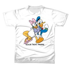 DISNEY DONALD DUCK Kids T-Shirt Customize Name / Text For Casual Gift Present Birthday