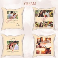 Photo Printed Pillow 40x40cm Pre-designed template-Couple , Partner Wedding Anniversary Memories