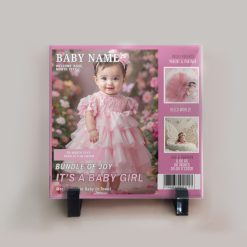 Personalize Pictures Ceramic Tiles15x15 cm - Kids Baby Child Present Gift Birthday Memories